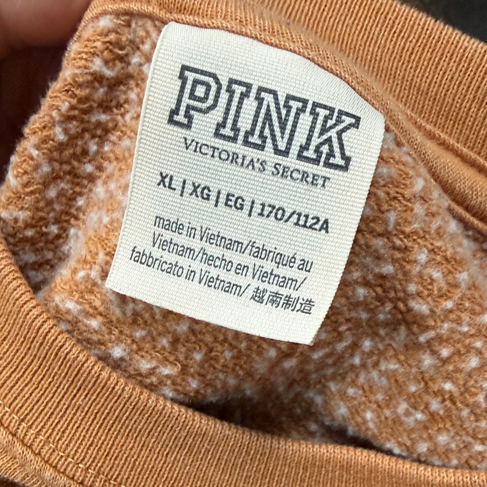 Victoria’s Secret pink oversized pullover crew size XL - Picture 3 of 4